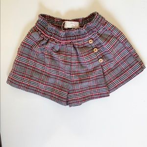 Zara plaid shorts